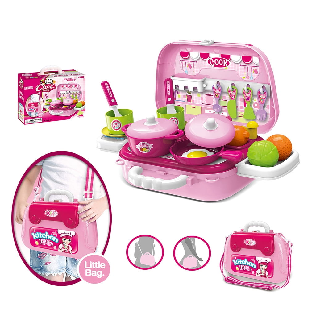 Kitchen Little Kitchenware Shoulder Bag Kids Mini Playset Dollhouse