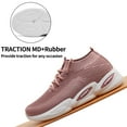 HOBIBEAR Walking Sneakers Women Arch Support Workout Shoes Lace Up