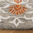 thumbnail image 3 of SAFAVIEH Metro Liadain Floral Area Rug, Gray/Rust, 6' x 6' Round, 3 of 10