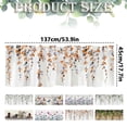thumbnail image 4 of CoreLiving Valance Curtains for Kitchen Windows, Watercolor Lavender Leaves Printed Short Topper, Decorative Window Treatments for Bedroom Bathroom Cafe, 1 Pack, 4 of 5