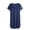 Navy, variant on Kureaily Men's Nightshirt Cotton Nightwear Comfy Nightgowns Short Sleeve Loose Pajama Sleep Shirt Summer Pajamas