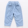 thumbnail image 6 of Ultrave Loose Denim Pants for Boys Girls Pull On Harem Joggers Elastic Waist Jeans for 2-8Y, 6 of 8