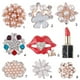 thumbnail image 5 of 10 botones de perlas de cristal con plano para coser adornos de boda dorados de 24 mm., 5 of 6