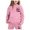Pink, variant on Wangxq Winter Outfits for Girls,Winter Girls Outfits Tracksuit With Stylish Print Hoodie And Joggers Warm Kids -Blue