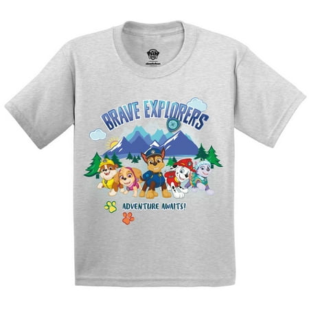 

Paw Patrol Brave Explorers Tshirt - 3 4 5 Years Old - Paw Patrol Tee Adventure Awaits Toddler for Girls for Boys