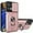 Rose Gold, variant on for Oppo Reno 8 Pro Case Sliding Window Case with Card Holders, Cover with Slide Camera Protection Built-in Magnetic Kickstand Case for Oppo Reno 8 Pro 5G LJK Blue