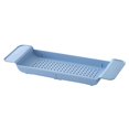 thumbnail image 3 of Estante para bañera Sunnimix Bandeja extensible organizador de almacenamiento azul, 3 of 8