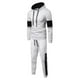 thumbnail image 2 of Fiudx Conjunto de Sudadera con Capucha para Hombre, Chaqueta Suave Al Tacto, Sudadera con Cordón Ajustable, Pantalones con Cintura Elástica, Ideal para Correr En El Gimnasio, Estilo Informal, Lujoso, 2 of 7
