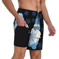 thumbnail image 2 of Vsdgher Christmas Gnome Snowflake for Mens Swim Trunks with Compression Liner Swim Shorts Swim Suits Board Shorts-XX-Large, 2 of 6