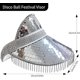 thumbnail image 2 of Sombrero de visera de bola de discoteca para mujeres y hombres, gorra de visera con espejo brillante, sombrero de cubo de discoteca, con flecos de diamante, 2 of 5