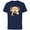 Navy, variant on Disney Winnie the Pooh & Tigger Hundred Acre Wood Halloween - Short Sleeve Cotton T-Shirt for Adults - Customized-Charcoal Heather