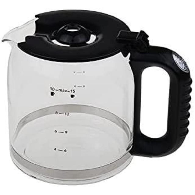 Russell Hobbs Jarra de cristal de repuesto para cafetera retro rojo, negro, crema, 21702-56, 21701-5
