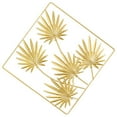thumbnail image 3 of Pretyzoom Golden Metal Palm Leaf Wall Art Rustic Iron Tropical Wall Decor for Living Room, 3 of 8