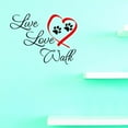 thumbnail image 1 of Custom Decals Live Love Walk Wall Art Size: 18 X 18 Inches Color: Multi, 1 of 1
