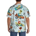 thumbnail image 3 of Kdxio Men'S Hawaiian Shirt For Men Short Sleeve Shirt Cartoon Car Racing Summer Casual Holiday Beach Button Down T-Shirts, 3 of 5