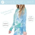 thumbnail image 3 of Hello Mello Dyes The Limit Lounge Top and Pants, 2-Piece Pajama Set, Aqua Large/X-Large (Women's), 3 of 7
