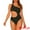 Black, variant on One Shoulder Asymmetric Cutout Swimsuit Bathing Suit M Red