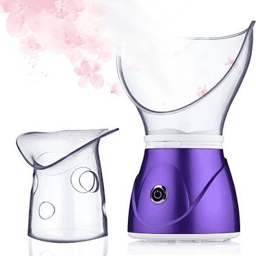 FAMKIT Facial Steamer, 110V Facial Spa Pores Steam Skin Clean Sauna Beauty Face Mist Thermal Steamer Beauty Instrument (Purple)