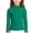 Green, variant on Ruyang Girls Ruffle Crewneck Shirts Kids Cotton Thermal Base Layer Top Winter Long Sleeve Soft Plain Slim Tshirt