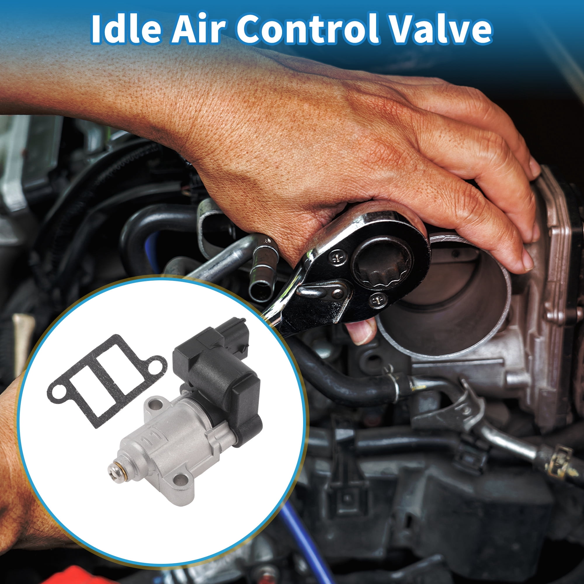 Unique Bargains Car Idle Air Control Valve for Hyundai Accent 2006-2011 No.3515026960 IACV Idle Motor Idle Air Control Valve
