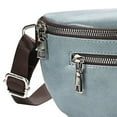 thumbnail image 3 of WIZUTIZ Fanny Packs for Women Womens with Adjustable Strap Zipper Pockets Medium Solid Bags Water Resistant Lightweight Bag 1 PC Blue, 3 of 4