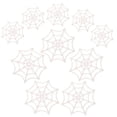 thumbnail image 4 of Here's a refined and engaging product description for your Halloween spider web decorations:\n\n \n\n**10pcs Halloween Plastic Spider Web Decorations –, 4 of 5