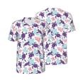 thumbnail image 3 of Daiia Ornamental Turtles Mens Baseball Jersey Button Down Shirts Short Sleeve Sports Uniforms-4X-Large, 3 of 9