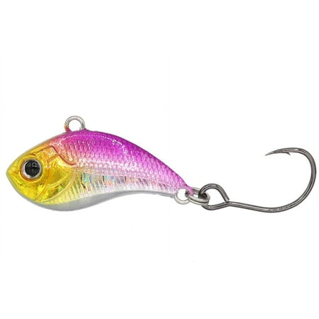 Z-Viber Original - Ultra Light and Ice Fishing Lure - Mini Lipless Crankbait - 1/16oz Rattle Bait 1 Purple Joker UV