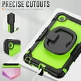 thumbnail image 6 of Decase Shockproof Case for Lenovo Tab One 8.7" / K9 2025,3 in 1 Heavy Duty Kids Silicone Cover Bulit in Screen Protector,Full-Body Tablet Case with Rotating Handle Stand,B, 6 of 9