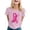 A-Pink105, variant on Jamsmile Women T-Shirts Casual Cancer Awareness Month Tee Shirts Tops Short Sleeve Pink Ribbon Print Ladies Tshirts