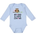 thumbnail image 3 of Inktastic My Gigi and Papa Love Me Granddaughter Girls Long Sleeve Baby Bodysuit, 3 of 5