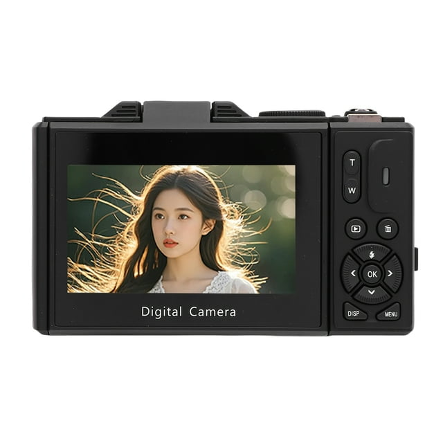 Cámara Digital De 5k Para Fotografía, 32 GB De Almacenamiento WiFi Instant Compartiendo Cámaras Vlogging Para Pantalla De Flip De 3" 180 Con 18x Zoom Compacto Vlog Travel