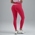 thumbnail image 6 of Tummy Control Butt Lifting Leggings, Comdrip High Waisted Leggings for Women Splicing Hip Lifting Fitness Yoga Pants Soft Workout Yoga Leggings Compression Leggings for Women Hot Pink S, 6 of 9