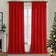 thumbnail image 2 of Cortina MIULEE roja no transparente, 132 x 244 cm, 2 paneles, 2 of 6