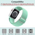 thumbnail image 2 of Correa De Reloj Elástica Compatible con Correa De Reloj Apple 41 Mm 40 Mm 38 Mm Cómoda Correa Deportiva Ajustable Para Iwatch Series 7 6 5 4 Se 3 2 1 Mujeres Hombres - Tu, 2 of 5