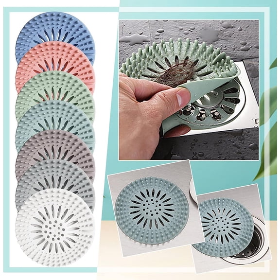 Sink Sewer Filter Screen Bathroom Floor Drain Odor Proof Toilet Sink Anti Clogging Hair Filter Hair Catchers Fr Bathtub Drains, One Size