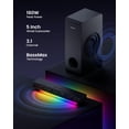 thumbnail image 3 of Barra de sonido MEREDO G38 de 3.1 canales con iluminación RGB de subwoofer BT 5.3, 3 of 6