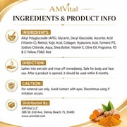 AMVital Kojic Acid Soap - Turmeric Soap for Face & Body with Hyaluronic Acid, Vitamin C, Vitamin E, Shea Butter, Castile Olive Oil (2 Pack)