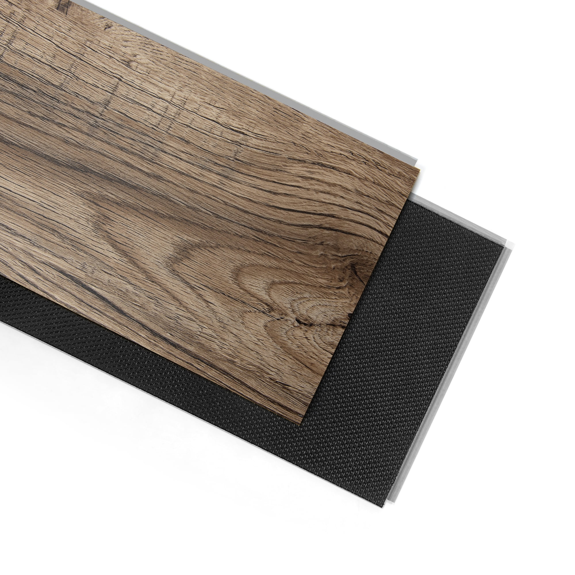 Art3d 48''x7.2'' 10Pcs Interlocking Luxury Vinyl Flooring Tile, SPC Rigid Core Wood-Look Floor Plank,24 Sq.ft.