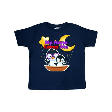 

Inktastic My Nana Loves Me Penguin Gift Toddler Boy or Toddler Girl T-Shirt