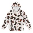 thumbnail image 4 of Pzuqiu Dog Print Hooded Sweatshirts for Boys Size 4-5 Warm Wind Proof Children's Long Sleeve Sweatshirt Versatile Stretchy Fall Winter Clothes Fashion for Everyday Wear, 4 of 7