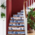 thumbnail image 6 of Peel and Stick Wallpaper Contact Paper Blue White Vintage French Country Farmhouse Temporary Nursery Statue Self Adhesive and Removable 23.6in x 118in, 6 of 8
