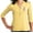 Sunbeam Yellow, variant on Women's Patriotic Sailboat Sailing American Flag 5-button 3/4 Sleeve Henley Shirt, Extra Small Black