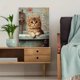 thumbnail image 5 of Qisvanset 12x16 Inch 2D Flat Framed Canvas Art, Kitten Bathtub Vintage Oil Painting Whimsical Pet Lover Home Wall Gift, 5 of 5