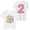 White, variant on Girls 2nd Birthday Shirt Outfit Two Years Old Birthday Gift for Party Short Sleeve Tshirt