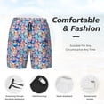 thumbnail image 3 of Fotbe Cartoon colorful cute cat Traje de Baño para Hombre – Shorts de Natación de Secado Rápido con Forro y Bolsillos-3X-Large, 3 of 6