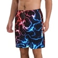 thumbnail image 2 of Fotbe Red And Blue Lightning Trajes de Baño Estampados para Hombre, Shorts de Verano de Secado Rápido, Ropa de Playa, Bañadores-3X-Large, 2 of 6