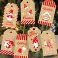 thumbnail image 1 of 100Pcs/Set Christmas Style Paper Adorable Snowman Pattern Hanging Tag Exquisite Gift Tag for Home, 1 of 9