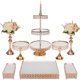 thumbnail image 1 of 7pcs Juego de 7 Soportes para Tartas, Juego de Soporte de Metal para Magdalenas, Juego de Exhibición de Mesa de Postre, Base para Pasteles Elegantes, Set de Bases para Pastel, 1 of 4
