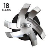 Softspikes Silver Tornado Golf Cleat Fast Twist 3.0, 18 Count
